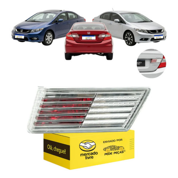 Lanterna Sinaleira Tampa Traseira Honda Civic 2012 A 2016 Ld Direito/passageiro