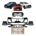 Kit Parachoque Tiggo 8 2023 2024 2025 2026 C/milha Grade Preto