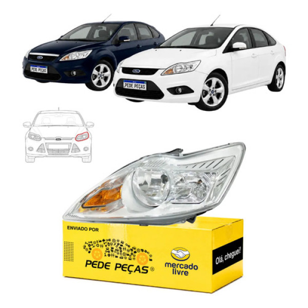 Sinaleira Farol Ford Focus Glx Titanium 2009 A 2013 Novo Le Esquerdo/motorista