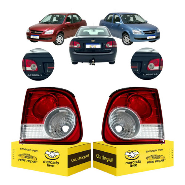 Par Lanterna Sinaleira Tampa Gm Classic 2010 11 12 13 A 2016 Ambos Lados Bicolor