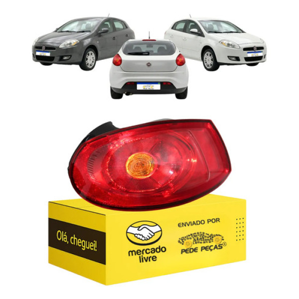 Lanterna Traseira Fiat Bravo 2011 2012 2013 2014 Ld Direito/passageiro