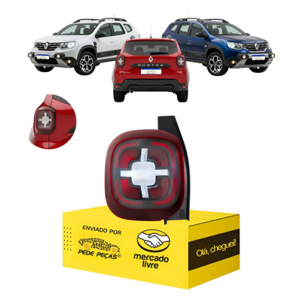 Sinaleira Lanterna Duster 2021 2022 2023 2024 C/led Nova Le Esquerdo/motorista Vermelho