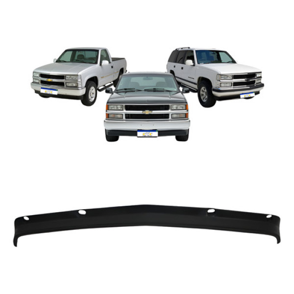 Spoiler Saia Bigode Silverado 1997 1998 1999 2000 01 A 2004 Preto