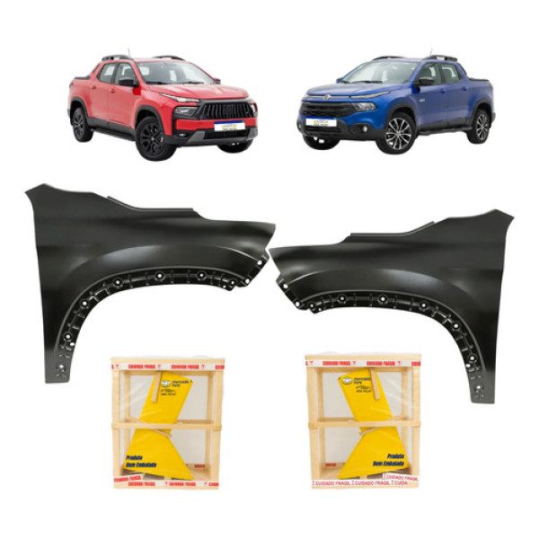 Par Paralama Fiat Toro 2016 2017 2018 2019 2020 A 2026 Novo