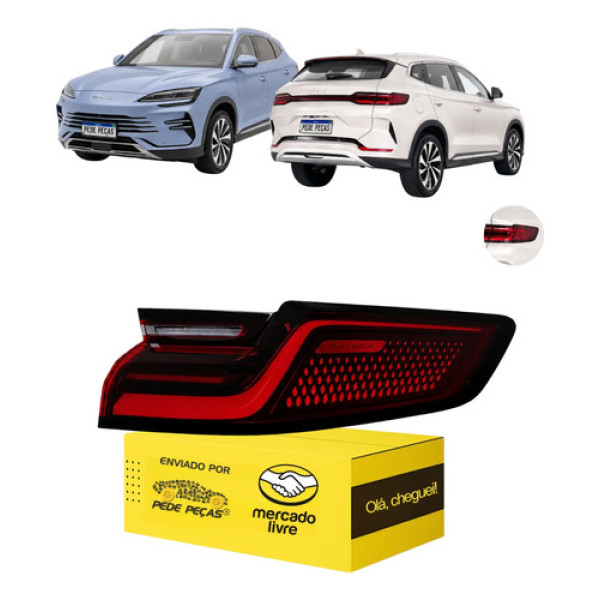 Lanterna Song Plus Premium 2024 2025 26 27 Full Led Canto Ld Direito/passageiro Vermelho