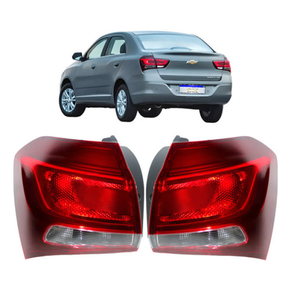 Lanterna Chevrolet Cobalt 2016 2017 2018 2019 2020 Canto Par Ambos Lados Vermelho