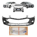 Parachoque Dianteiro Chevrolet Cruze Sedan 2017 2018 2019 Preto Liso Para Pintura