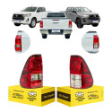 Par Lanterna Toyota Hilux 2016 2017 2018 2019 2020 21 A 2026 Direito Rojo Cristal