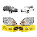 Par Sinaleira Farol Ford Fiesta 2003 2004 2005 2006 2007 Ambos Lados