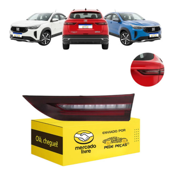 Lanterna Mala Fiat Fastback 2023 2024 2025 2026 Full Led L.d Direito/passageiro Fumê