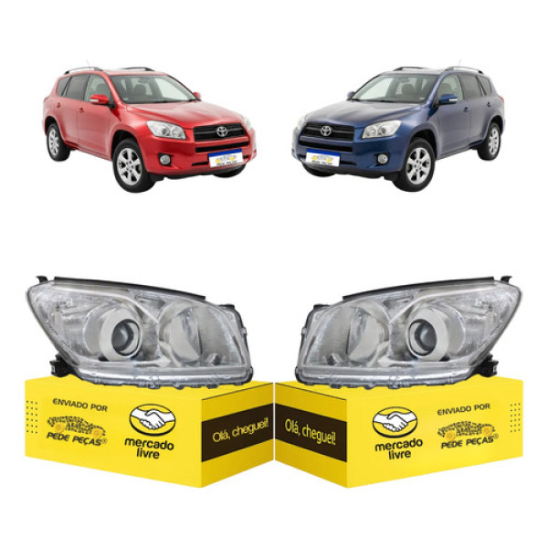 Farol Sinaleira Toyota Rav4 2009 2010 11 2012 Foco Duplo Par Ambos Lados