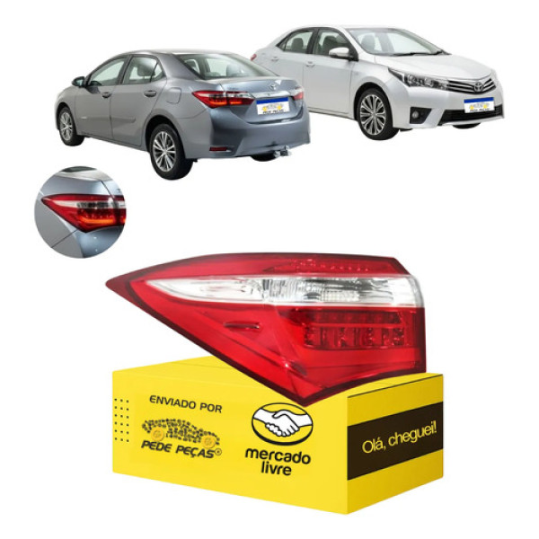 Lanterna Sinaleira Canto Corolla 2015 2016 2017 C/led L.e Esquerdo/motorista Cristal