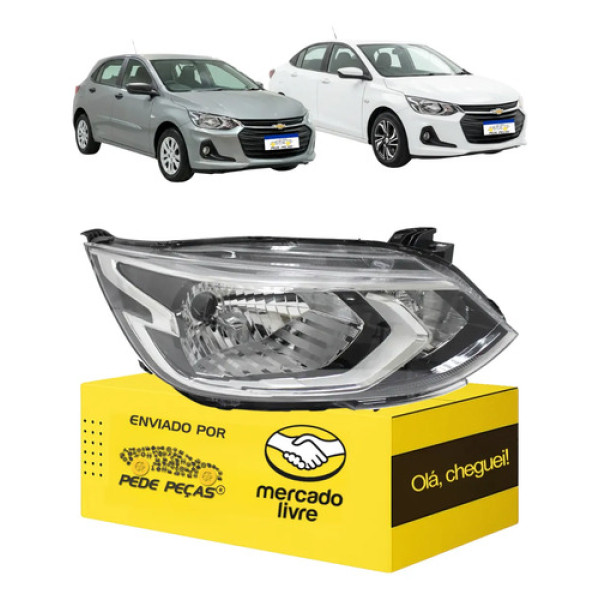 Farol Chevrolet Onix Plus Ltz 2020 2021 2022 2023 2024 25 Ld Direito