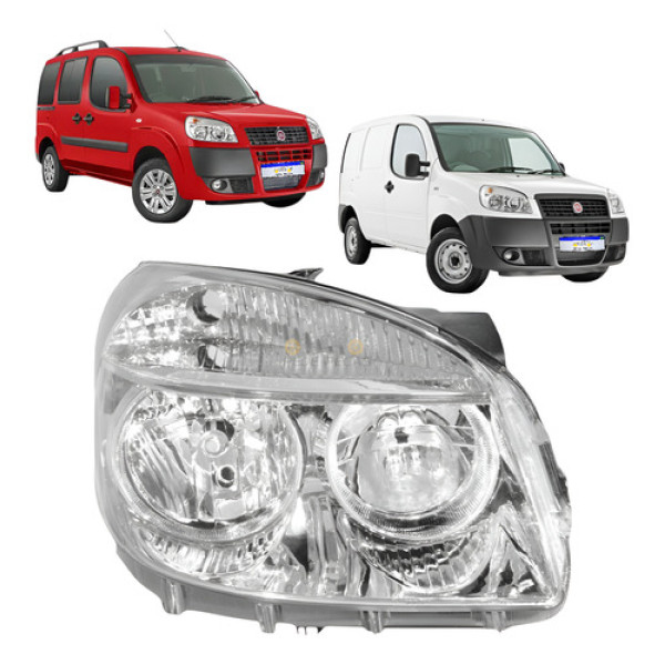 Farol Fiat Doblo 2010 2011 2012 2013 2014 2015 2016 A 21 Ld Direito/passageiro