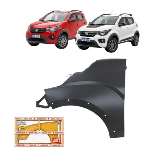 Paralama Dianteiro Fiat Mobi Way 2016 17 A 2027 Esquerdo