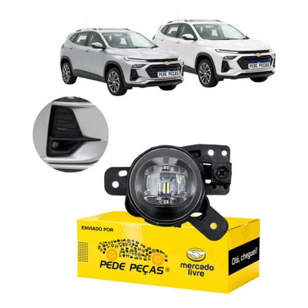 Farol Milha Gm Tracker 2026 C/led Lt Ltz Premier Novo Ld Cristal