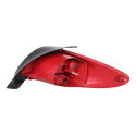 Lanterna Traseira Peugeot 207 Hatch 2008 09 10 11 A 2015 Le Esquerdo/motorista Vermelho/cristal Com Grade Cromada