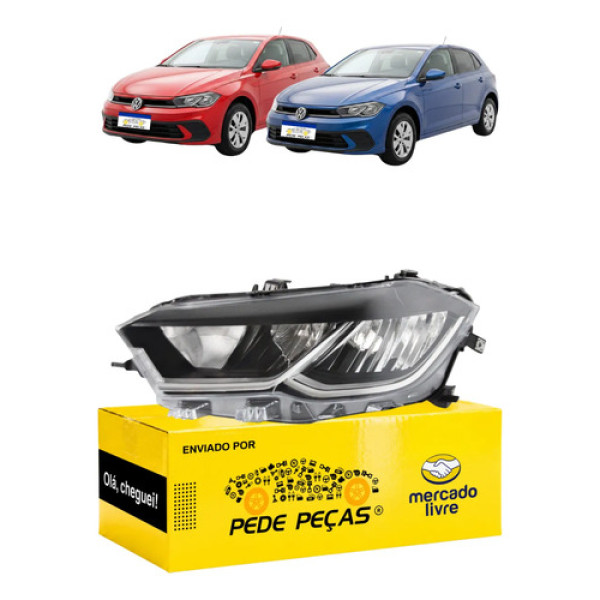 Farol Sinaleira Vw Polo Full Led 2023 24 A 2026 C/avaria Le Esquerdo/motorista