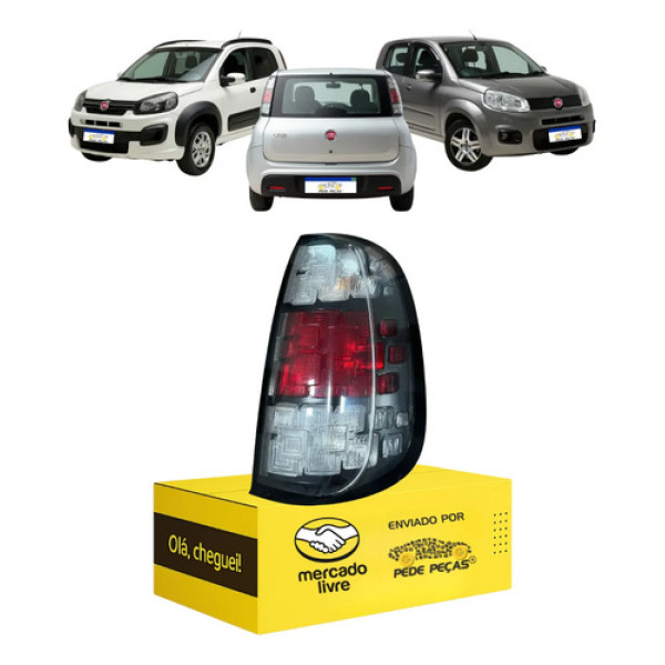Lanterna Fiat Uno 2015 2016 2017 2018 2019 2020 2021 Cristal