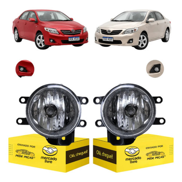Par Farol Milha Auxiliar Cibie Toyota Corolla 2009 10 A 2015 Cristal