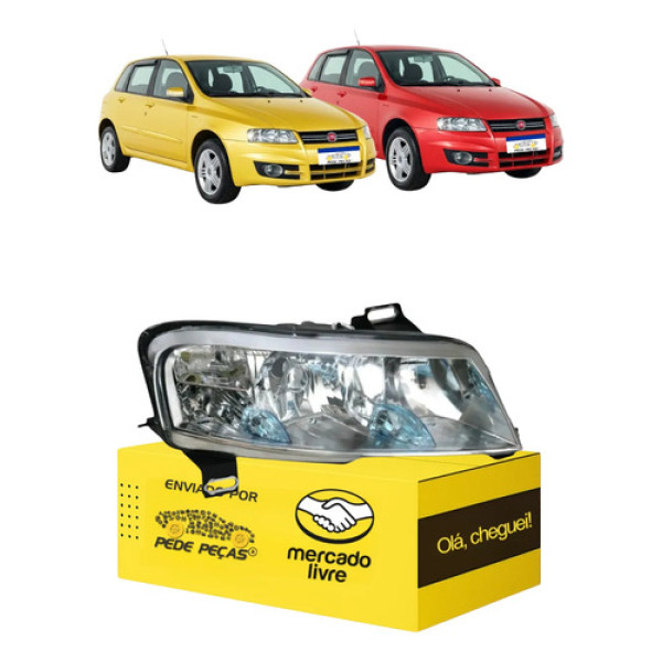 Sinaleira Farol Fiat Stilo 2008 2009 2010 2011 Cromado Ld Direito/passageiro