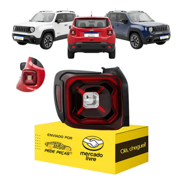 Sinaleira Traseira Esquerda Jeep Renegade 2020 2021 C/led Esquerdo/motorista