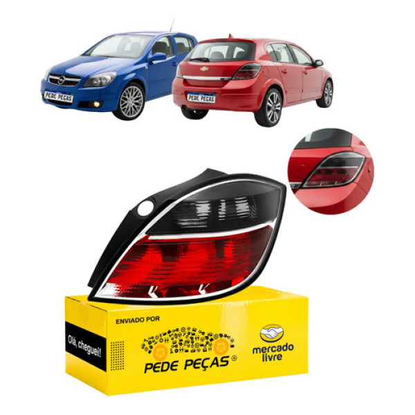 Lanterna Sinaleira Gm Vectra Hatch 2008 A 2011 Novo Ld Direito/passageiro Vermelho