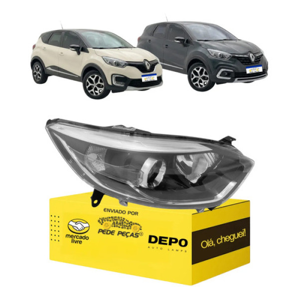 Farol Sinaleira Renault Captur 2017 18 19 20 21 22 2023 L.d Direito/passageiro