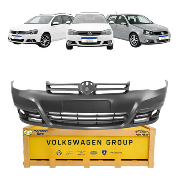 Parachoque Golf 2008 2009 2010 2011 2012 13 C/furo Original Preto