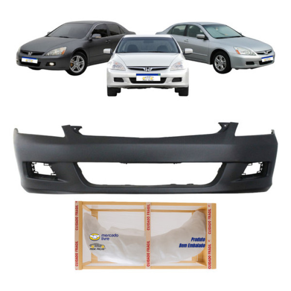 Parachoque Dianteiro Honda Accord 2006 2007 Novo S/ Sensor Preto