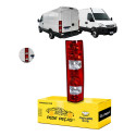 Lanterna Traseira Iveco Daily 2008 09 10 11 12 13 A 2020 Ld Direito/passageiro Vermelho Cristal