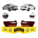 Lanterna Sinaleira Canto Jetta 2018 2019 A 2026 Full Led Par Ambos Lados Vermelho