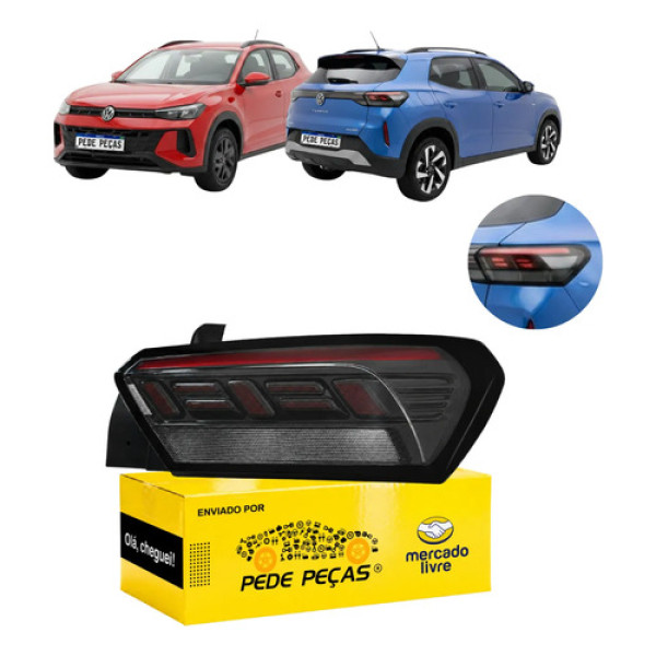 Sinaleira Direita Traseira Volkswagen Tera 2025 2026 C/led Direito/passageiro Fumê