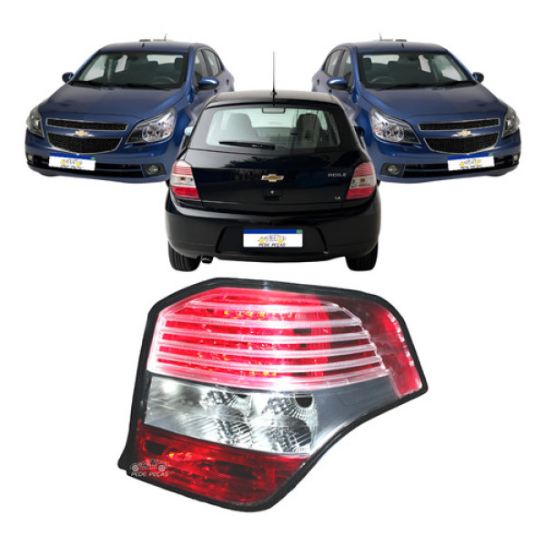 Lanterna Traseira Chevrolet Agile 2009 A 2013 Ld Direito/passageiro Direito