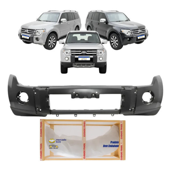 Parachoque Dianteiro Mitsubishi Pajero Full 2008 09 10 2011 Preto