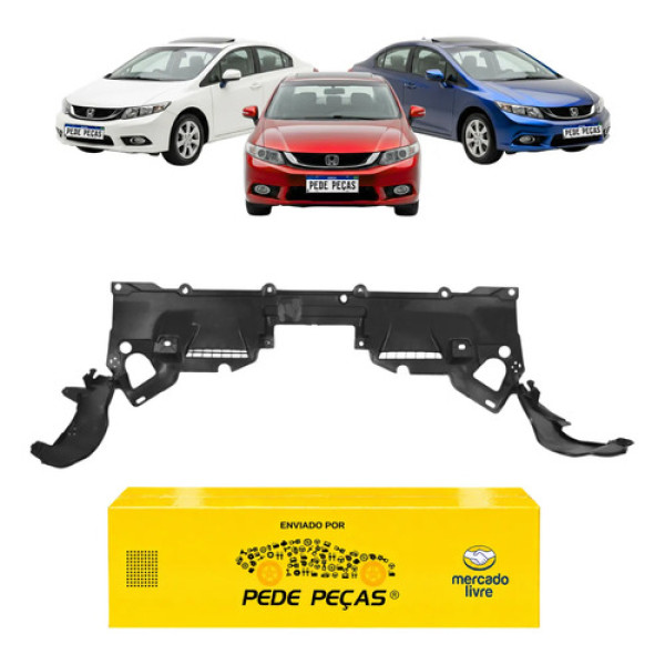 Defletor Parachoque Dianteiro Honda Civic 2012 13 14 15 2016