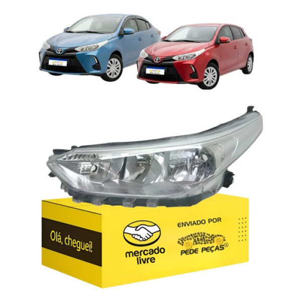 Farol Sinaleira Toyota Yaris 2018 19 20 21 22 23 24 2025 L.e Esquerdo/motorista