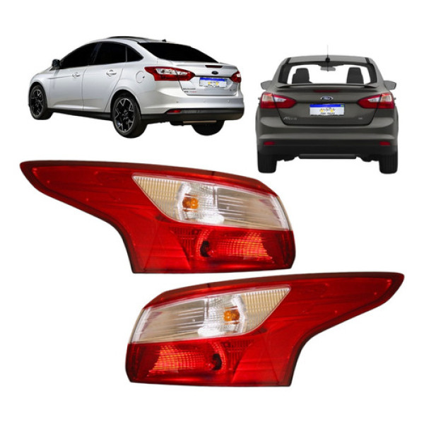 Lanterna Traseira Ford Focus Sedan 2014 2015