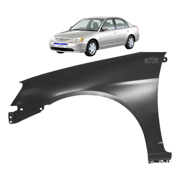 Paralama Honda Civic 2001 2002 2003 Lado Esquerdo