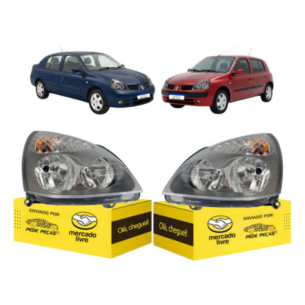 Sinaleira Renault Clio 2004 2005 06 07 08 09 10 11 2012 Par Ambos Lados