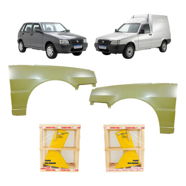 Par Paralama Fiat Uno Fiorino 2006 2007 2008 2009 A 2013