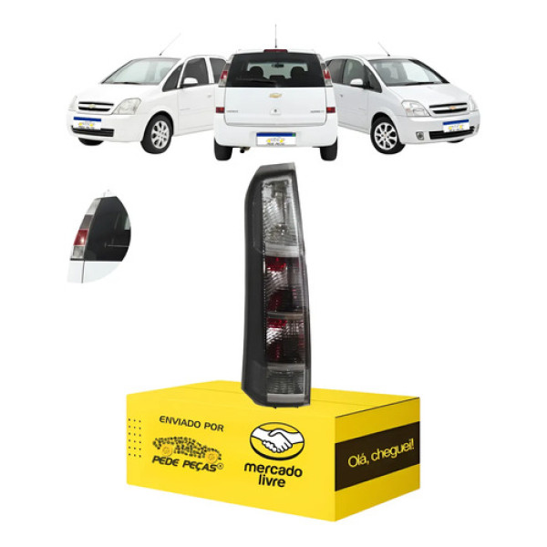 Lanterna Esquerda Chevrolet Meriva 2009 2010 2011 2012 Fumê Esquerdo/motorista