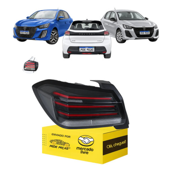 Lanterna Sinaleira Esquerda Peugeot 208 2025 2026 2027 C/led Esquerdo/motorista