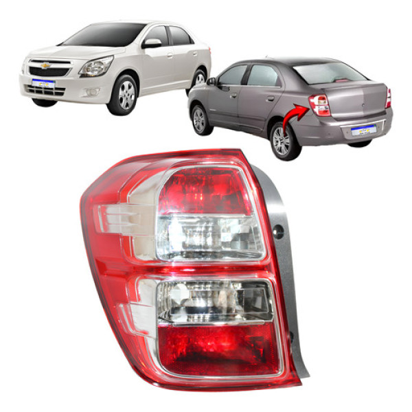 Lanterna Chevrolet Cobalt 2012 2013 2014 2015 L.e Nova Esquerdo Vermelho
