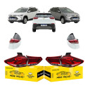 Kit Completo Lanterna Chevrolet Tracker 2020 21 A 2025 C/led Ambos Lados Vermelho Cristal