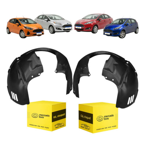 Par Parabarro Dianteiro Ford Fiesta Hatch 2015 A 2019