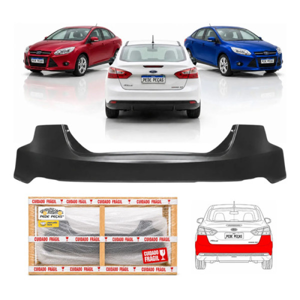 Parachoque Traseiro Ford Focus Sedan 2014 2015