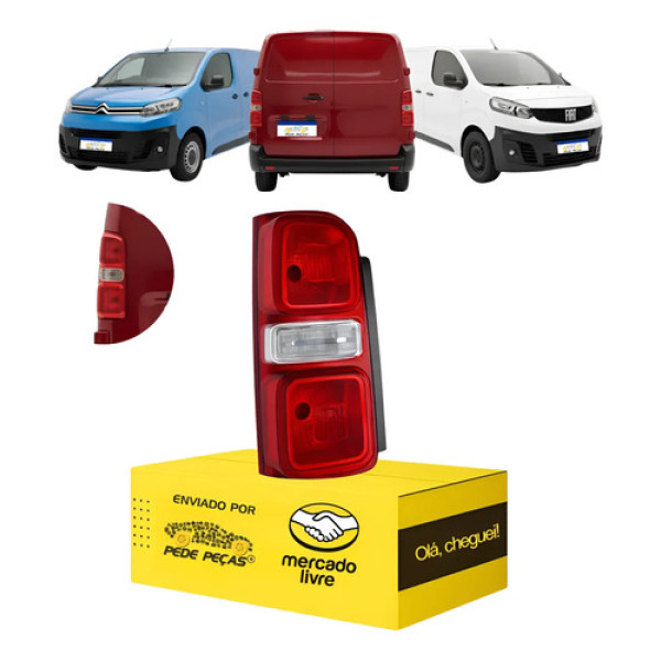 Lanterna Expert Jumpy Scudo 2017 2018 2019 2020 A 25 Novo Le Esquerdo/motorista Vermelho