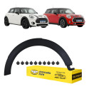 Moldura Paralama Mini Cooper F55 F56 2014 A 18 19 20 2021 Ld Preto Texturizado