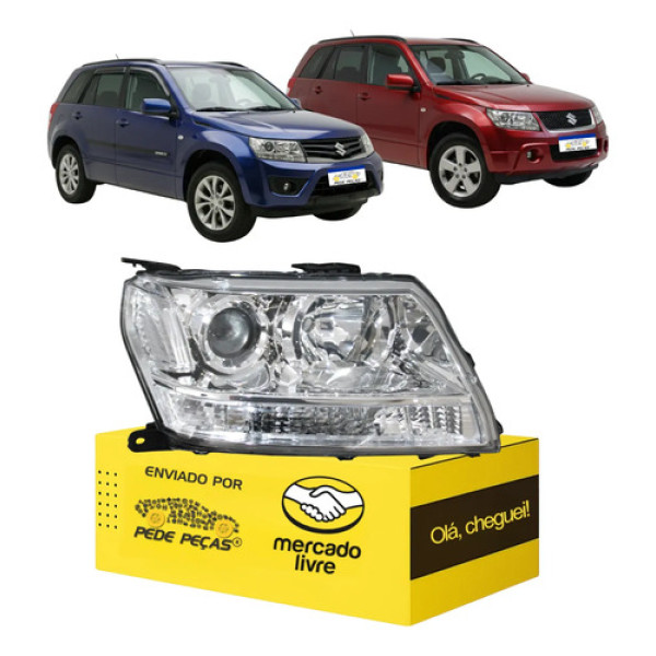 Farol Grand Vitara 2009 10 2011 2012 2013 2014 2015 2016 L.d Direito/passageiro